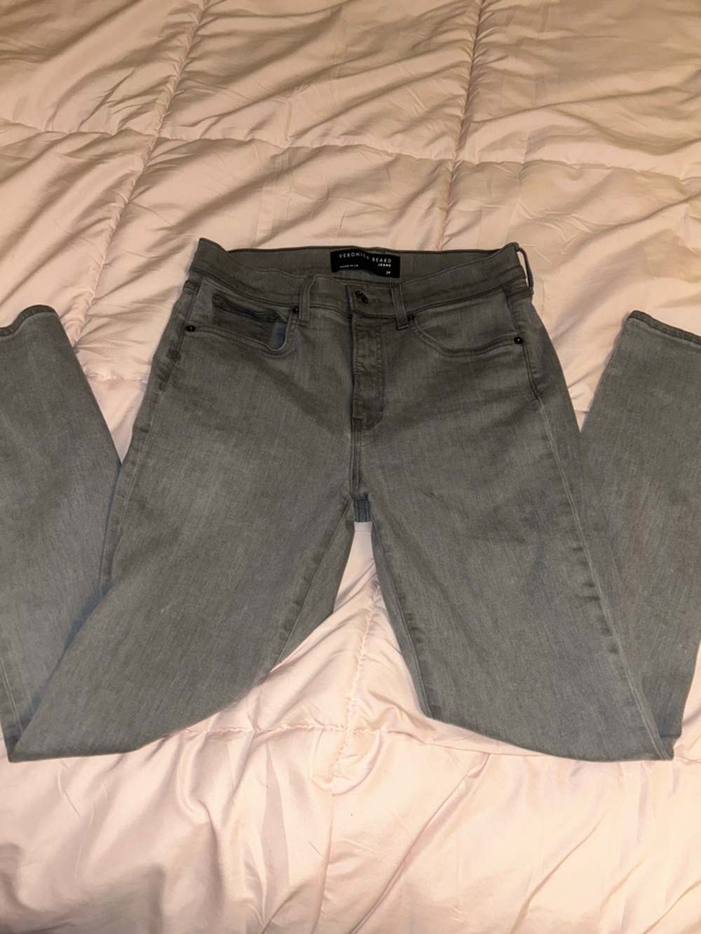 Veronica Beard Slim Grey Skinny Jeans